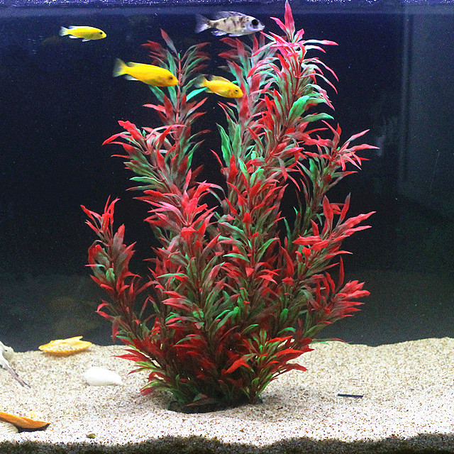 Marine Fish Tank - 50CM Artificial Fish Tank Rare Plants
