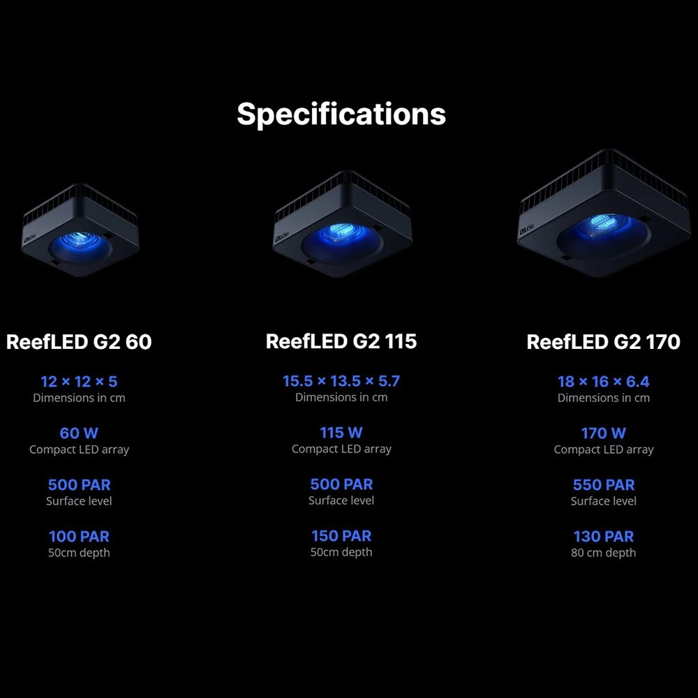 RedSea ReefLED G2 60/115/170 N - Reef Lighting recension och pris