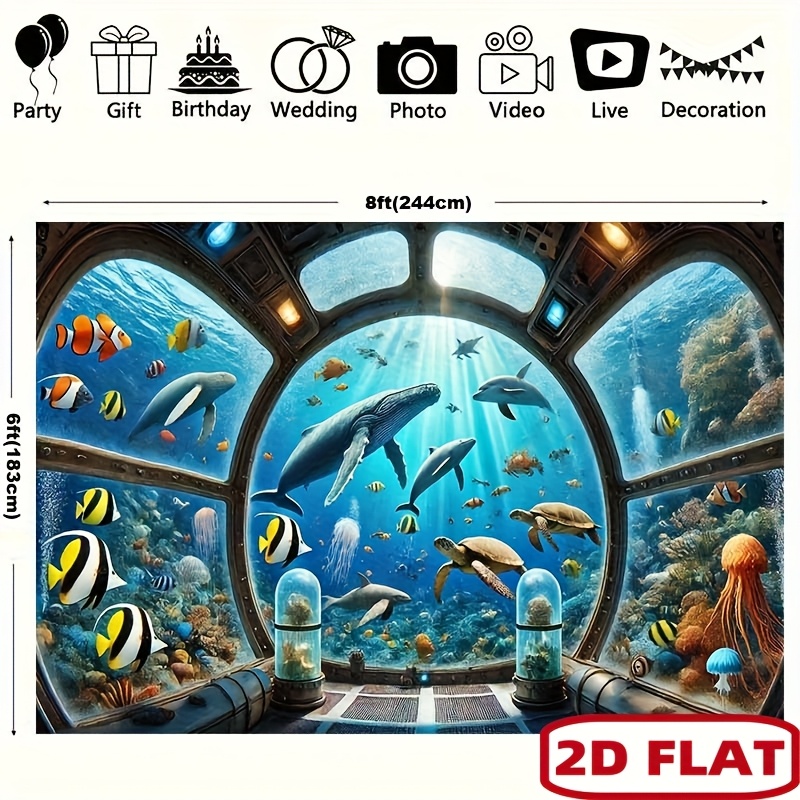 Underwater Submarine Window Wh - Ocean Aquarium recension och pris