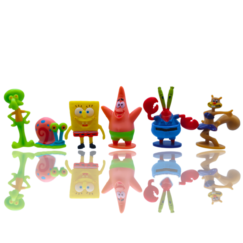 6pcs SpongeBob Fish Tank Decor - Marine Fish Tank recension och pris