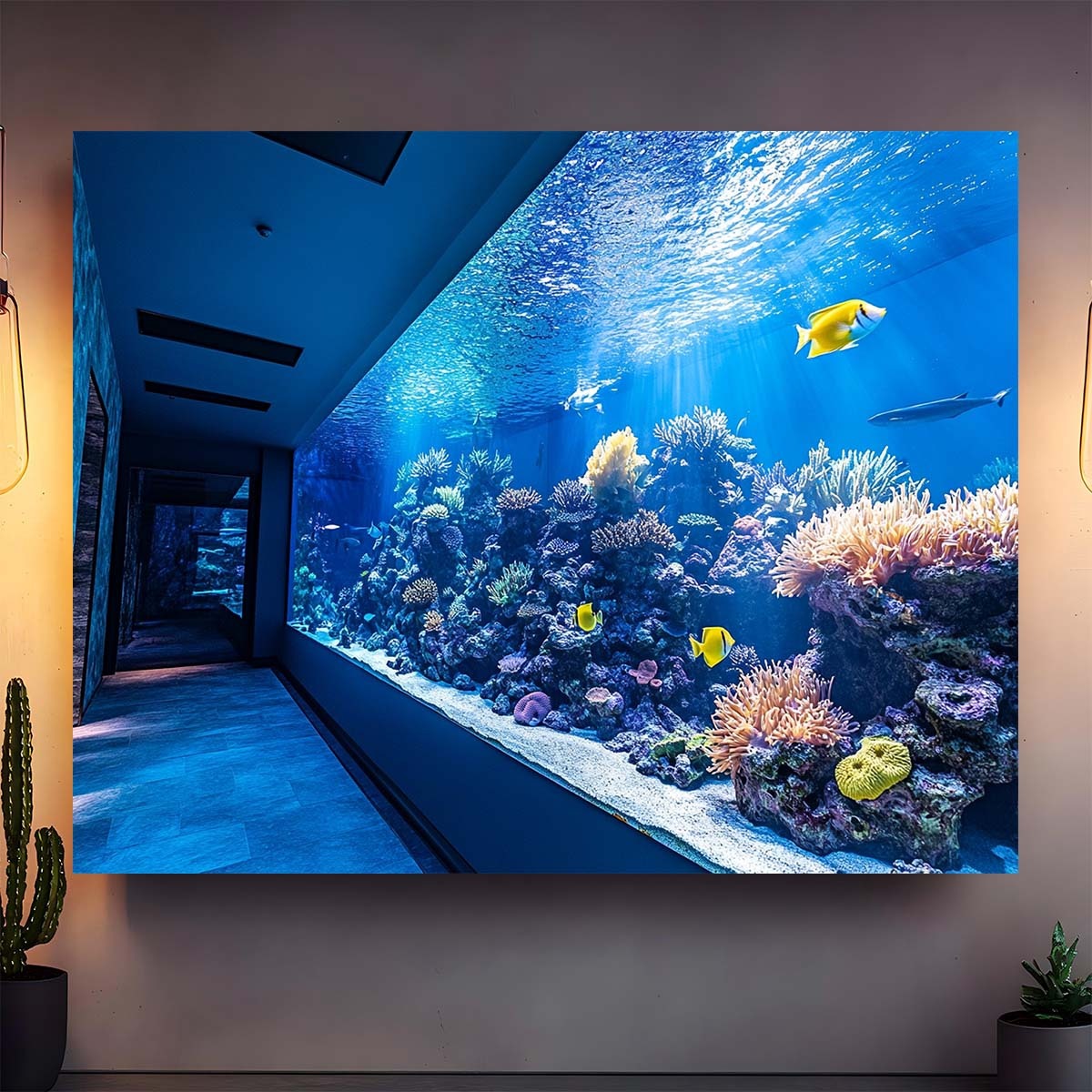 Vibrant Underwater Aquarium Ta - Reef Aquarium recension och pris