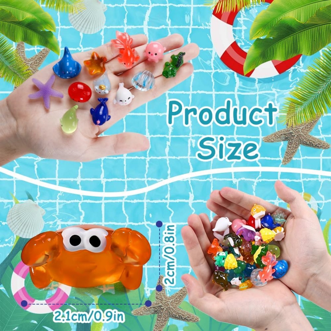 Mini Ocean Animals Resin Figur - Aquarium Marine World recension och pris