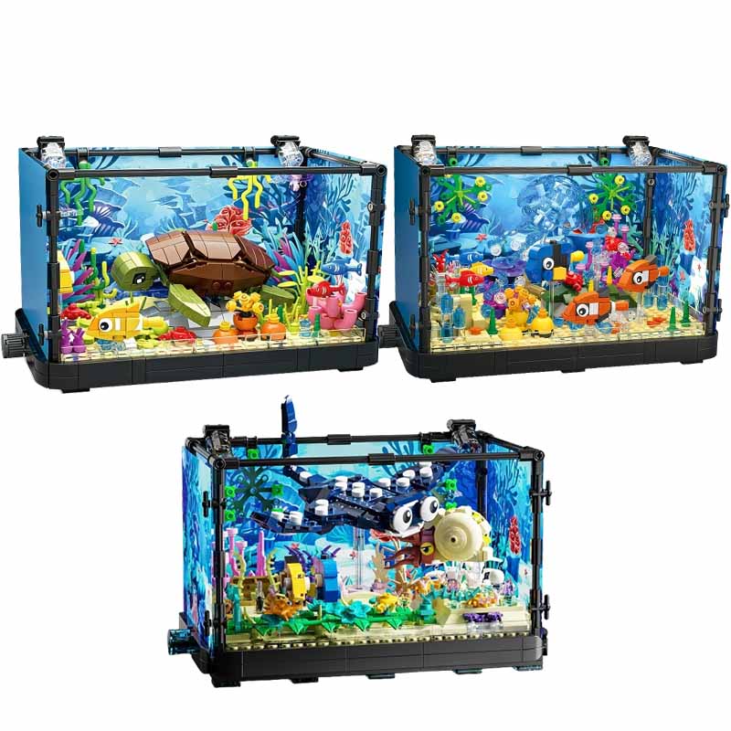 Fish Tank Building Block Set w - Marine Aquarium recension och pris