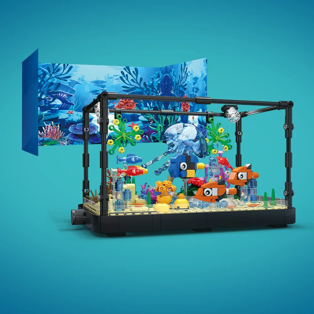 Fish Tank Building Block Set w - Marine Aquarium recension och pris