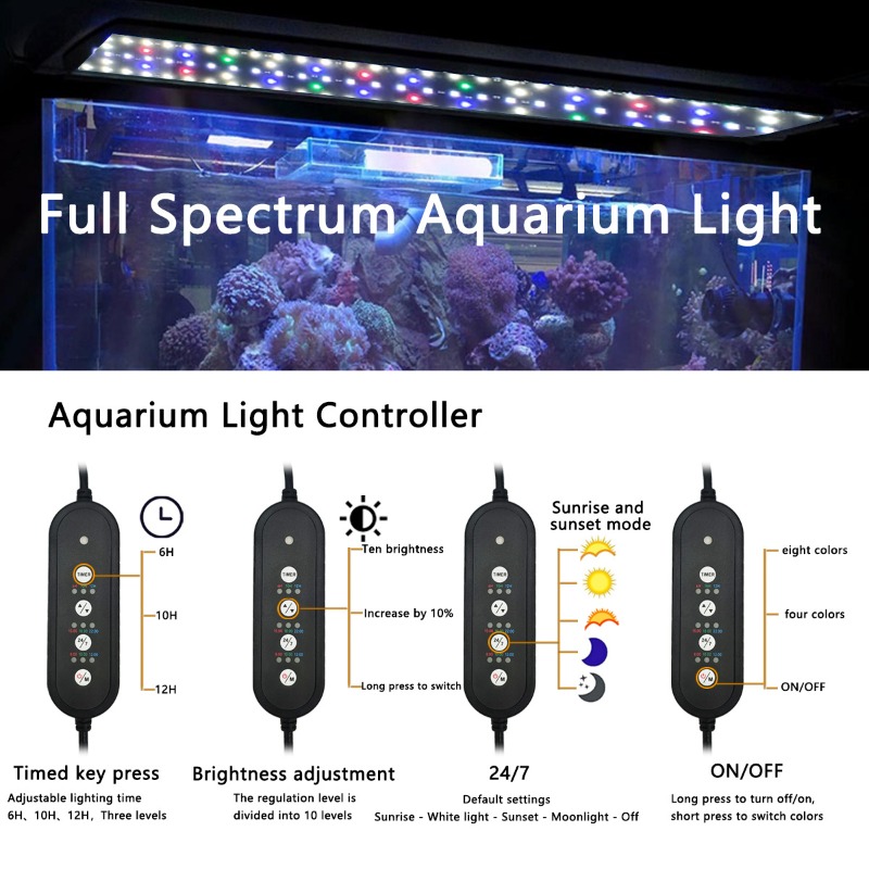 LED Fish Tank Light Full Spect - Reef Lighting recension och pris