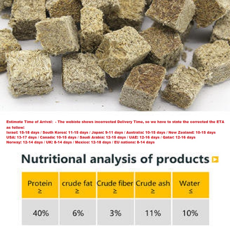 Natural Freeze Dried Bloodworm - Marine Aquarium Cube recension och pris