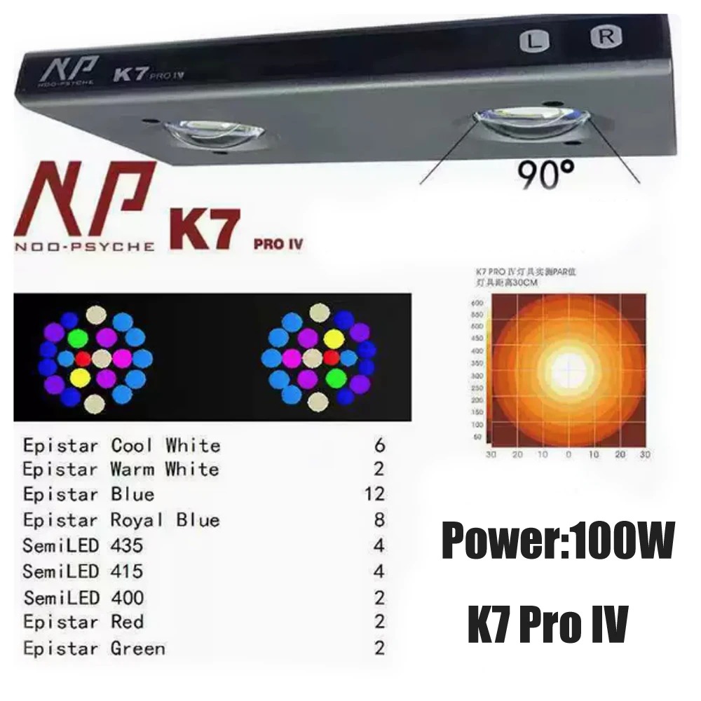Noopsyche NP K7Pro IV 100W App - Saltwater Tank recension och pris