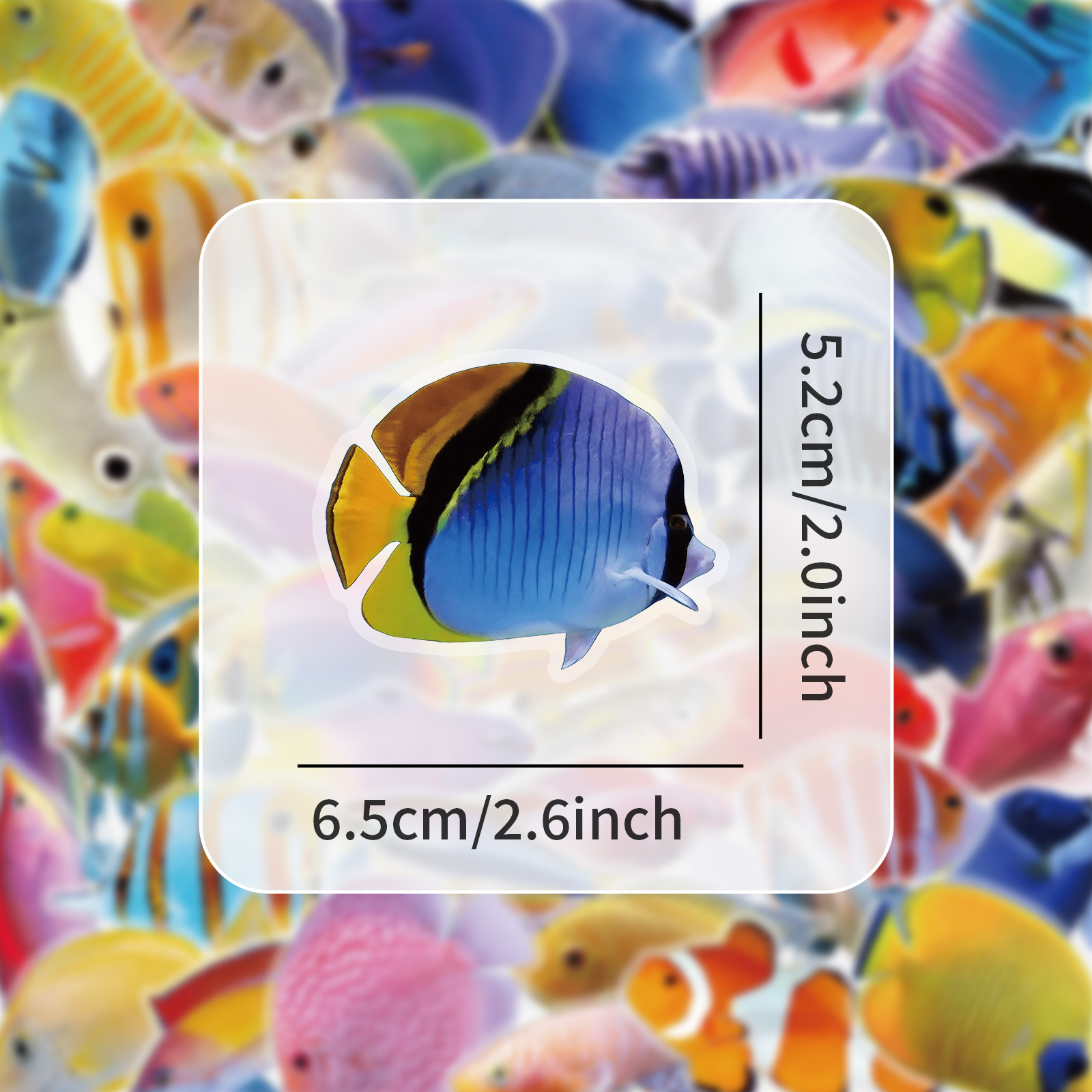 50-100PCS Transparent PET Cora - Marine Coral recension och pris