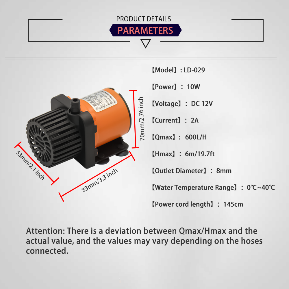 12V DC Brushless Small Submers - Ocean Aquarium recension och pris